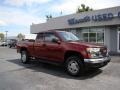 2007 Sonoma Red Metallic GMC Canyon SLE Extended Cab 4x4  photo #2