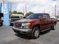 2007 Sonoma Red Metallic GMC Canyon SLE Extended Cab 4x4  photo #4