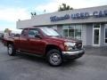 2007 Sonoma Red Metallic GMC Canyon SLE Extended Cab 4x4  photo #24