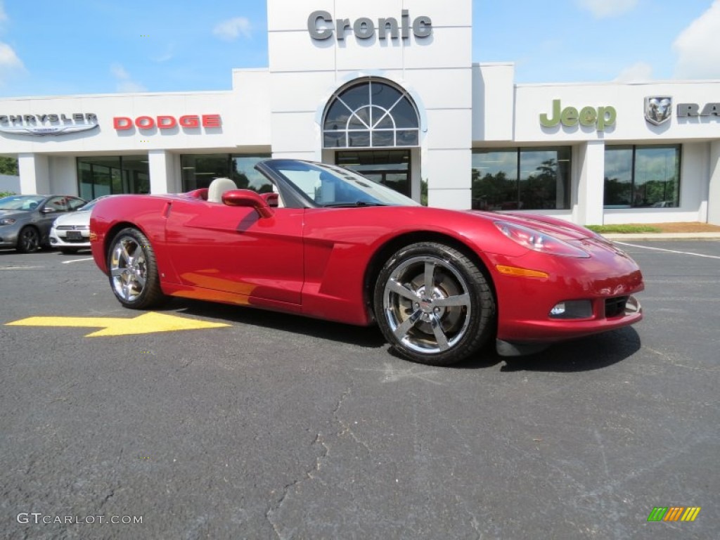 2008 Corvette Convertible - Crystal Red Metallic / Ebony/Titanium photo #1