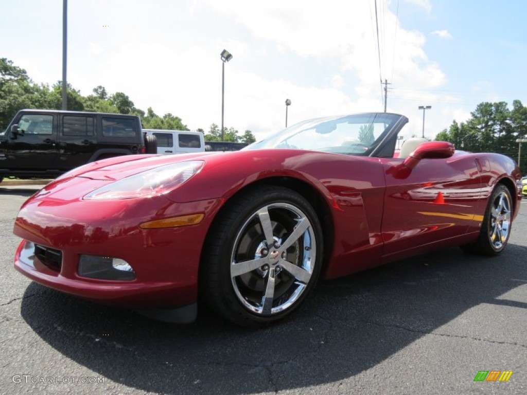 2008 Corvette Convertible - Crystal Red Metallic / Ebony/Titanium photo #3