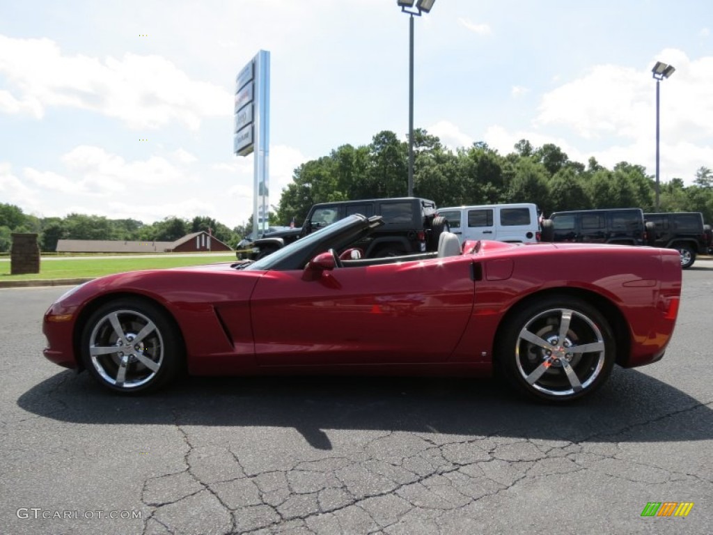 2008 Corvette Convertible - Crystal Red Metallic / Ebony/Titanium photo #4