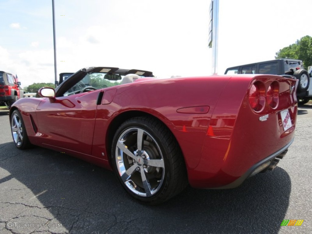 2008 Corvette Convertible - Crystal Red Metallic / Ebony/Titanium photo #5