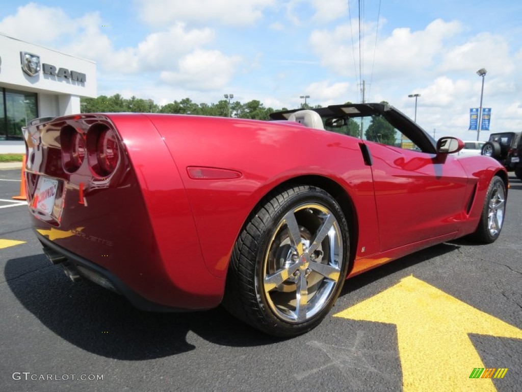 2008 Corvette Convertible - Crystal Red Metallic / Ebony/Titanium photo #7