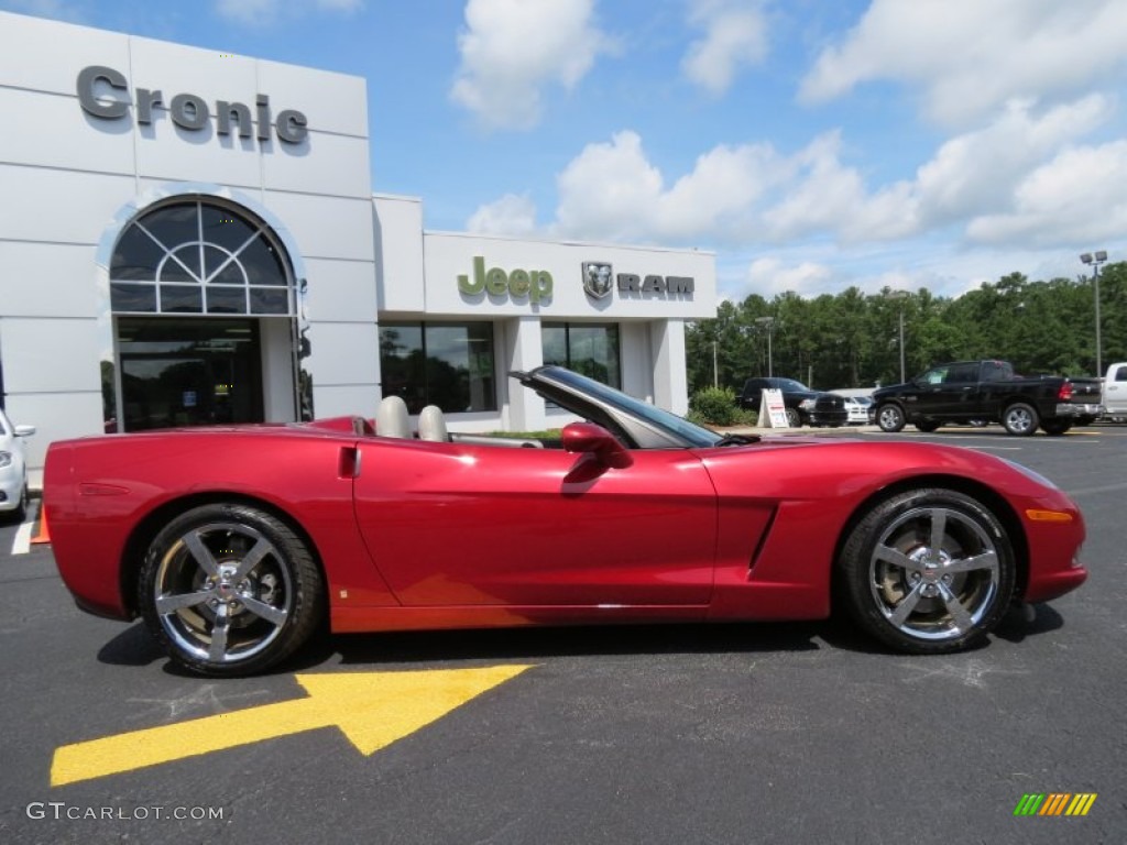 2008 Corvette Convertible - Crystal Red Metallic / Ebony/Titanium photo #8