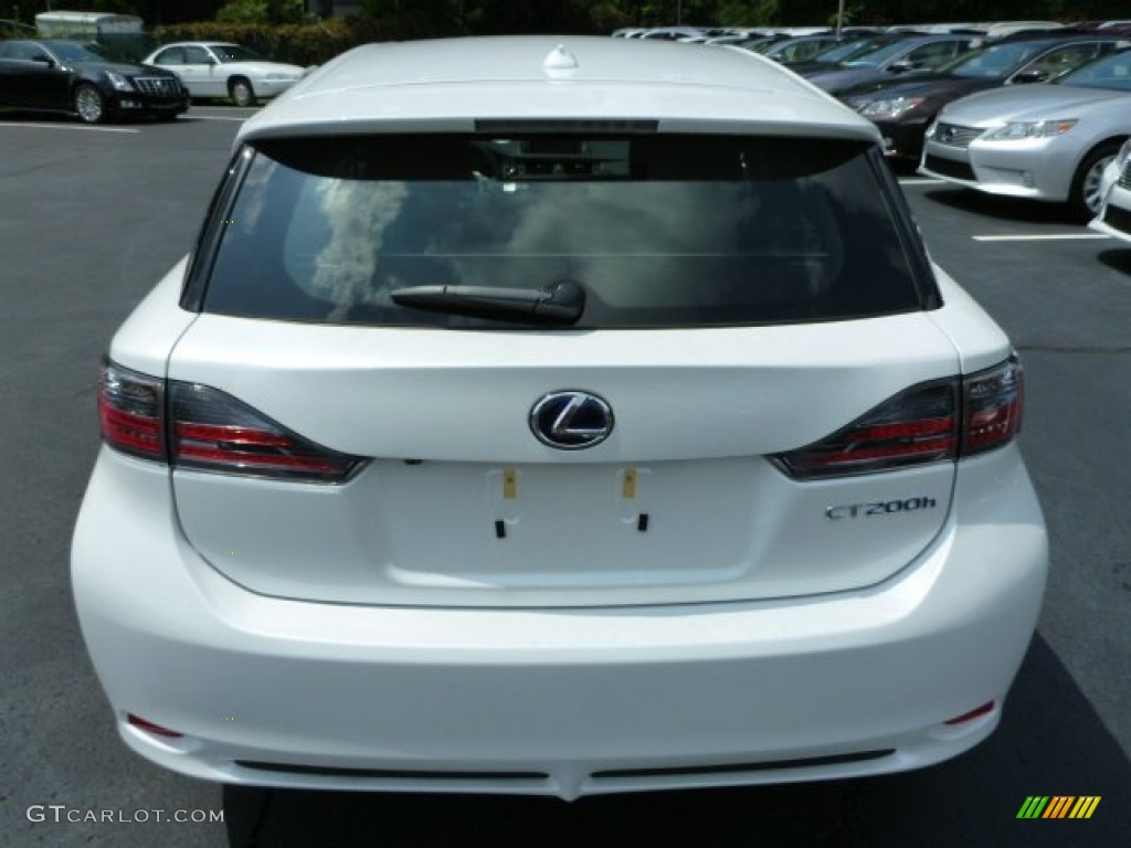 2013 CT 200h Hybrid - Starfire White Pearl / Black photo #3