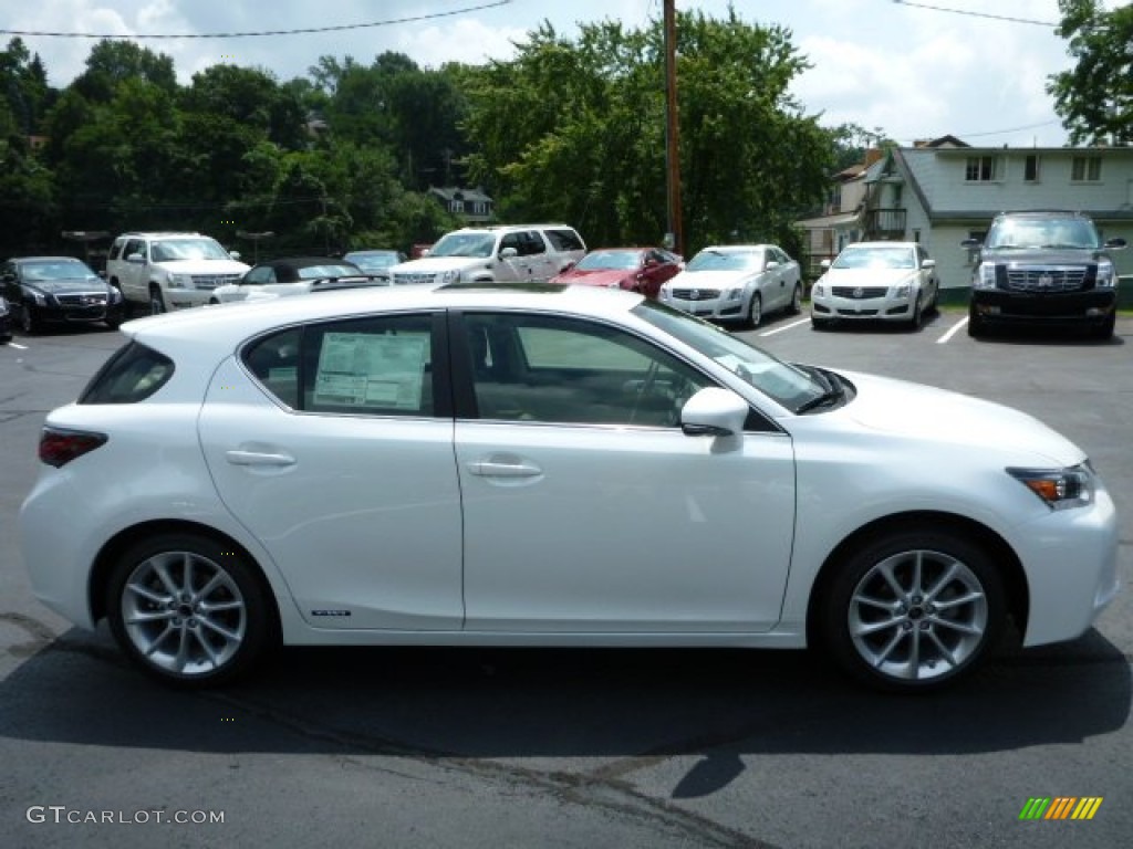 2013 CT 200h Hybrid - Starfire White Pearl / Black photo #5