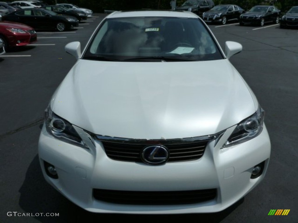 2013 CT 200h Hybrid - Starfire White Pearl / Black photo #7