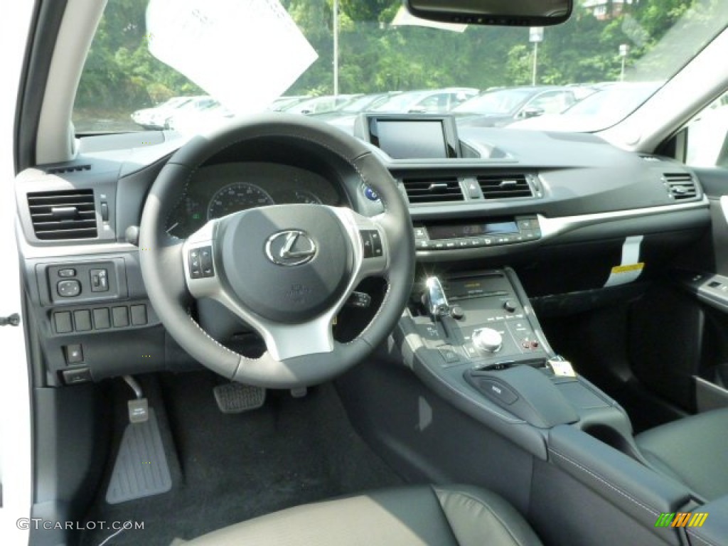 2013 CT 200h Hybrid - Starfire White Pearl / Black photo #12