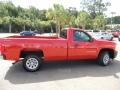 2008 Victory Red Chevrolet Silverado 1500 Work Truck Regular Cab  photo #6