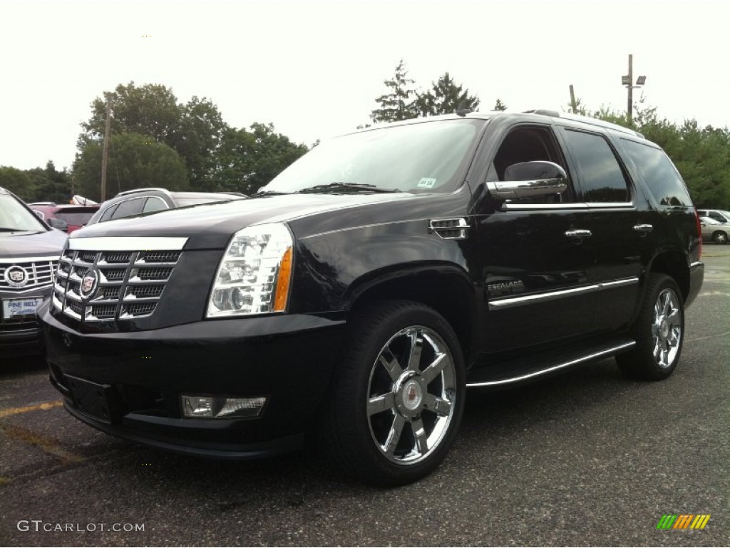 2011 Escalade Luxury AWD - Black Ice Metallic / Ebony/Ebony photo #1