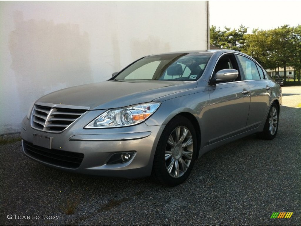 2011 Genesis 3.8 Sedan - Titanium Gray Metallic / Jet Black photo #1