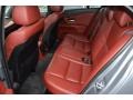 2006 BMW M5 Indianapolis Red Interior Rear Seat Photo
