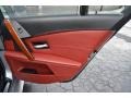 2006 BMW M5 Indianapolis Red Interior Door Panel Photo