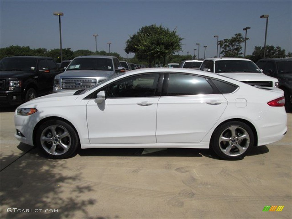 2013 Fusion SE 1.6 EcoBoost - Oxford White / Charcoal Black photo #2