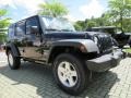 Black 2014 Jeep Wrangler Unlimited Sport 4x4 Exterior