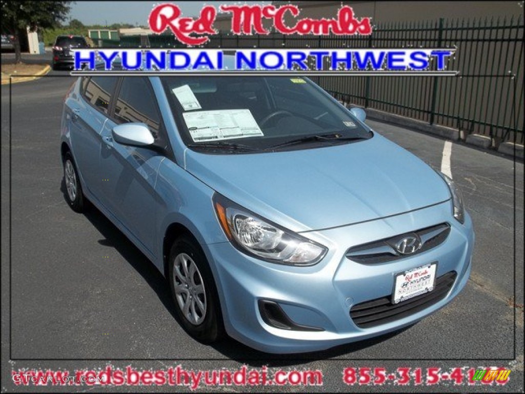 2013 Accent GS 5 Door - Clearwater Blue / Gray photo #1