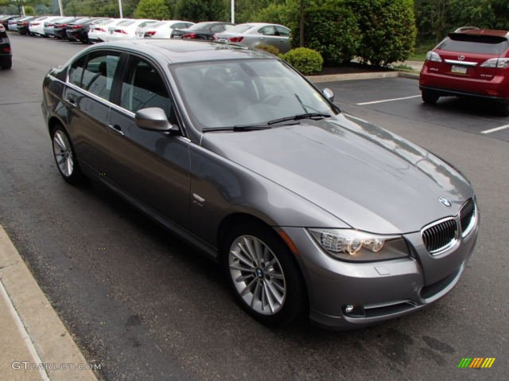 2011 3 Series 335i xDrive Sedan - Space Gray Metallic / Black photo #4