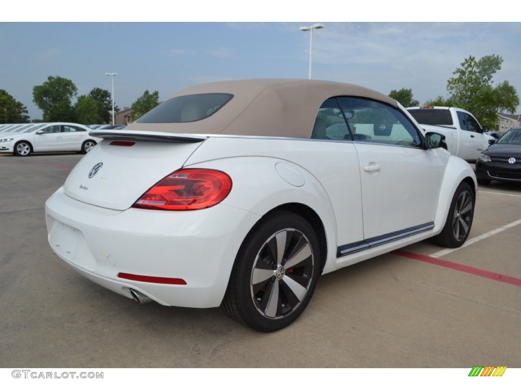 2013 Beetle Turbo Convertible - Candy White / Beige photo #2