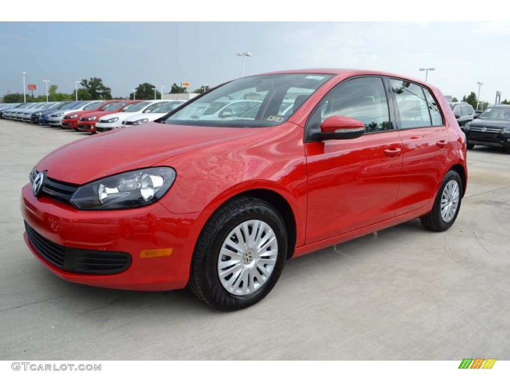 Tornado Red 2013 Volkswagen Golf 4 Door Exterior Photo #84455848