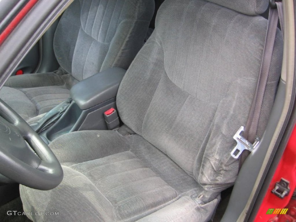 1999 Grand Am SE Sedan - Bright Red / Dark Pewter photo #9