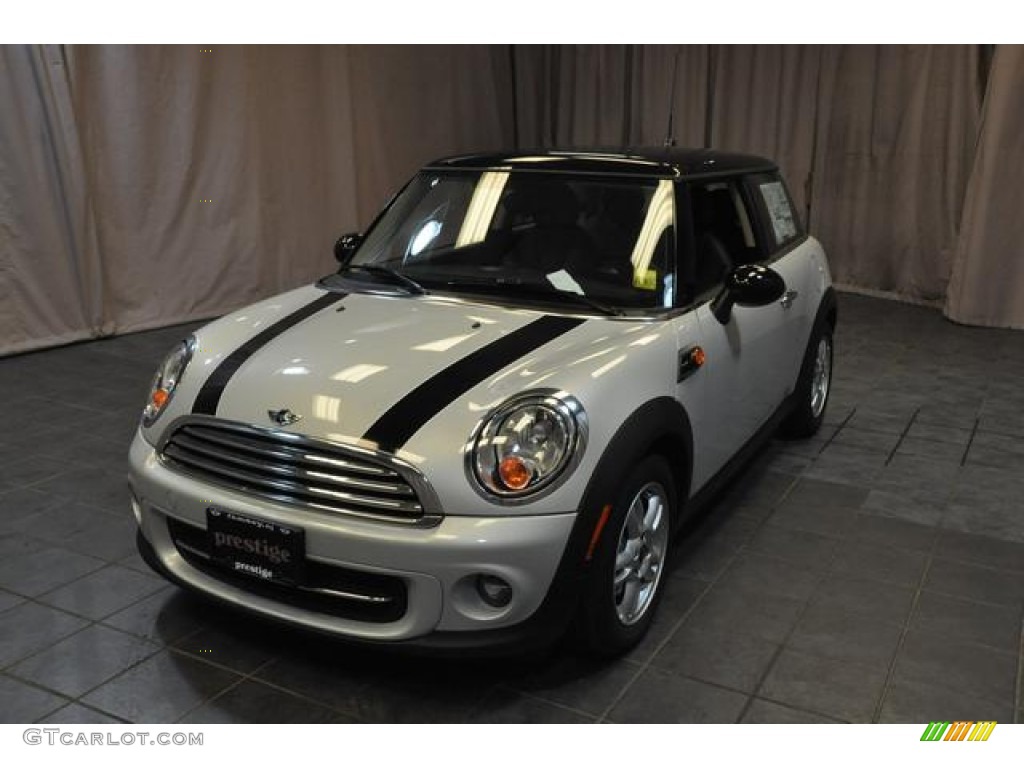 White Silver Metallic Mini Cooper