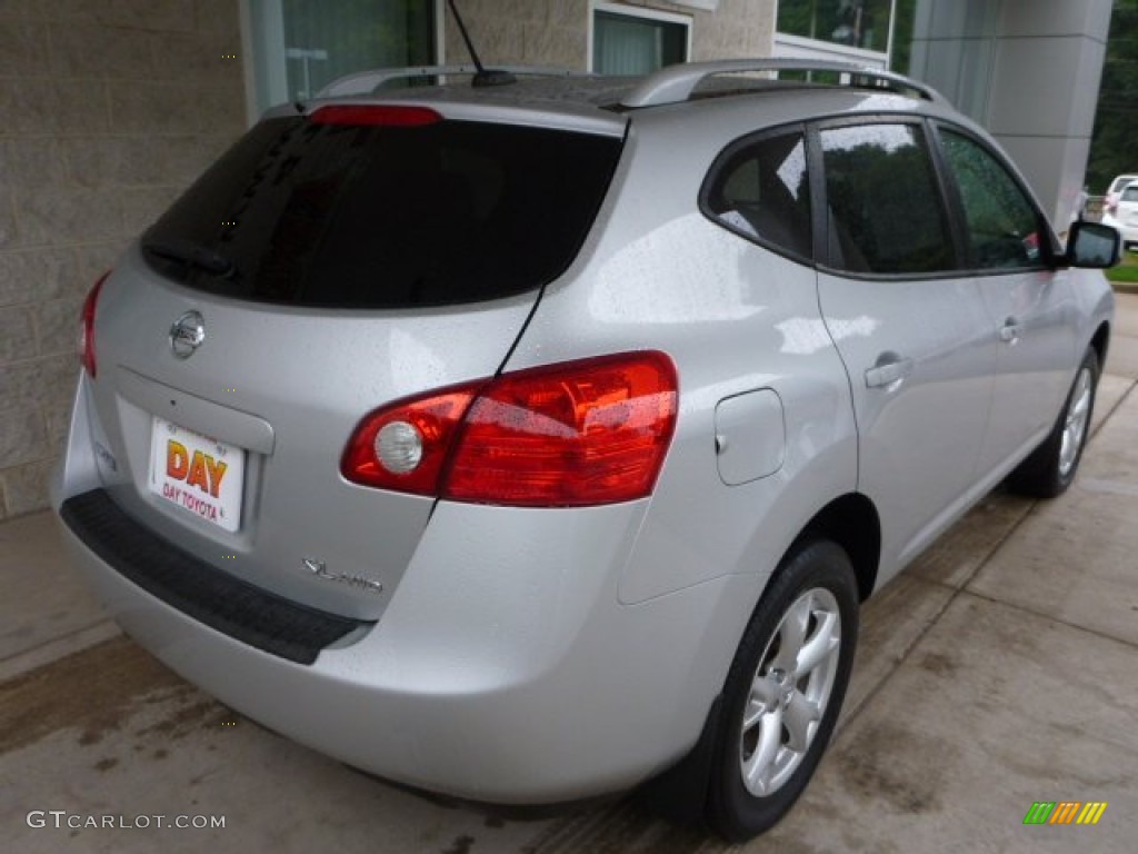 2008 Rogue S AWD - Silver Ice Metallic / Black photo #2