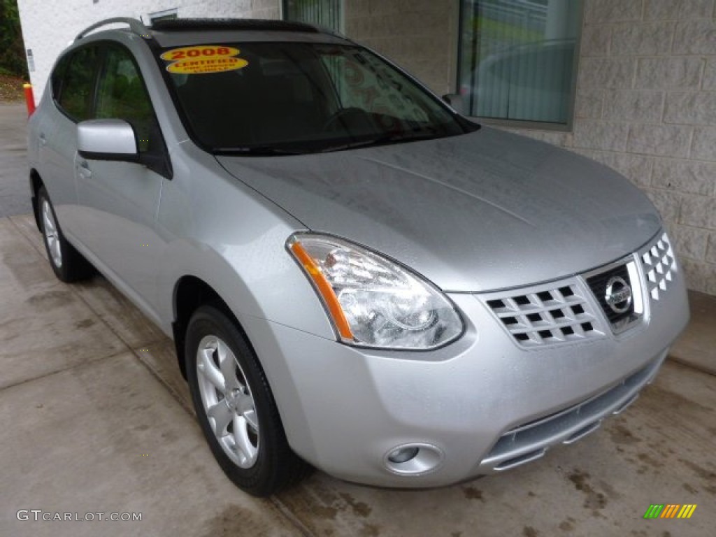 2008 Rogue S AWD - Silver Ice Metallic / Black photo #7
