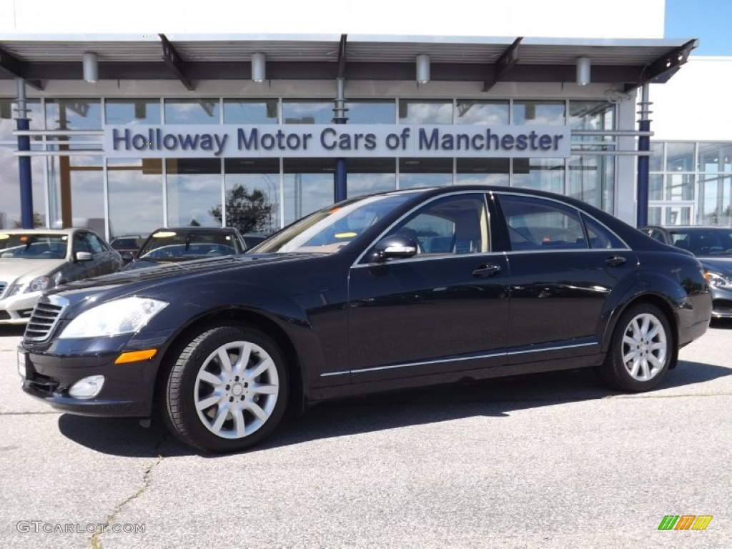 2008 S 550 4Matic Sedan - Majestic Black Metallic / Cashmere/Savanna photo #1