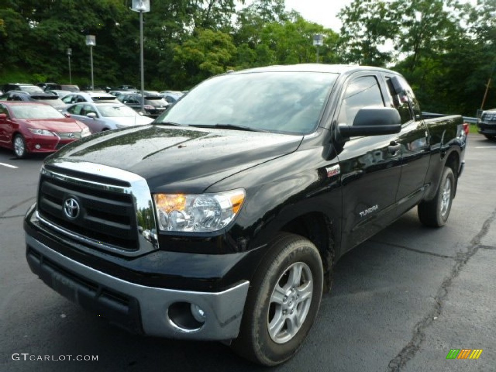 2010 Tundra SR5 Double Cab 4x4 - Black / Graphite Gray photo #3