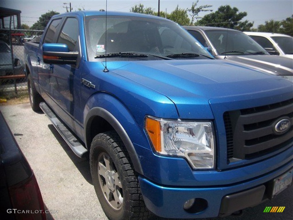 2010 F150 FX4 SuperCrew 4x4 - Blue Flame Metallic / Black photo #3