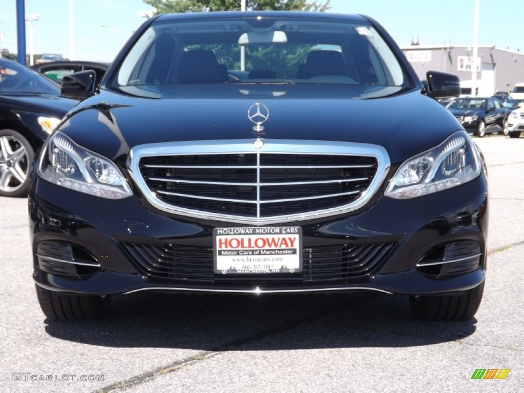 2014 E 350 4Matic Sedan - Black / Black photo #2