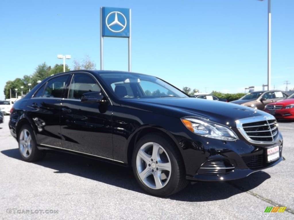 2014 E 350 4Matic Sedan - Black / Black photo #3