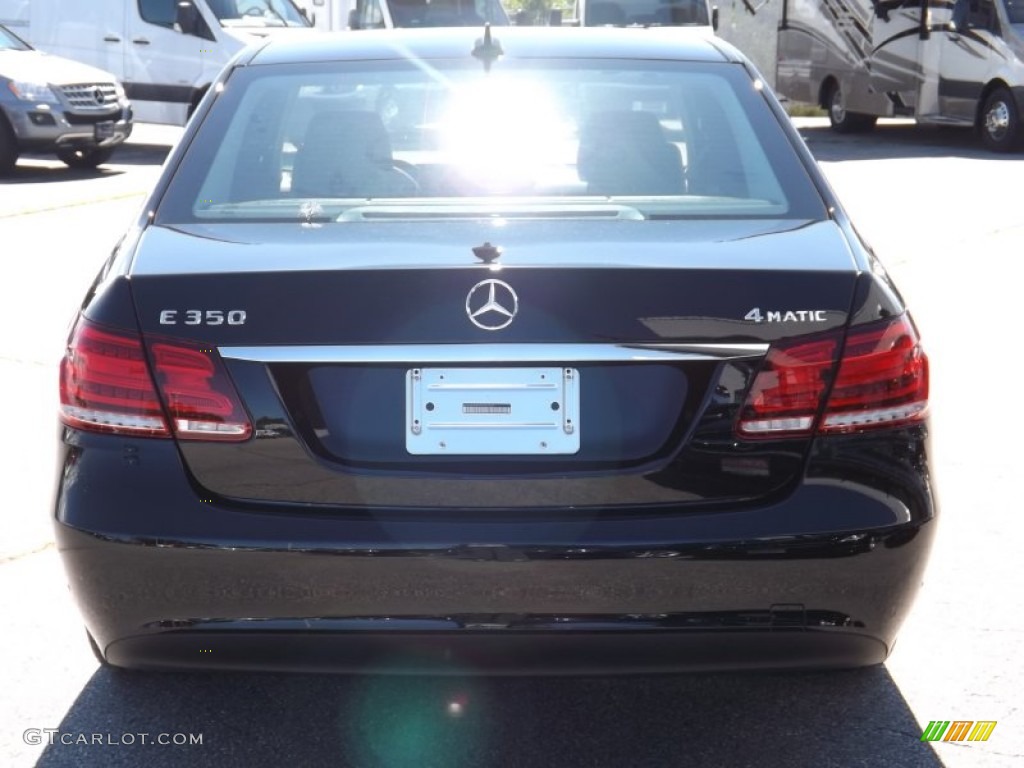 2014 E 350 4Matic Sedan - Black / Black photo #4