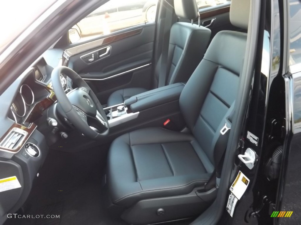 2014 E 350 4Matic Sedan - Black / Black photo #8
