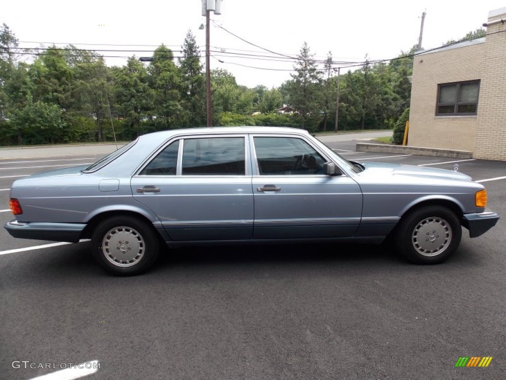 1991 S Class 350 SDL - Ice Blue Metallic / Grey photo #6
