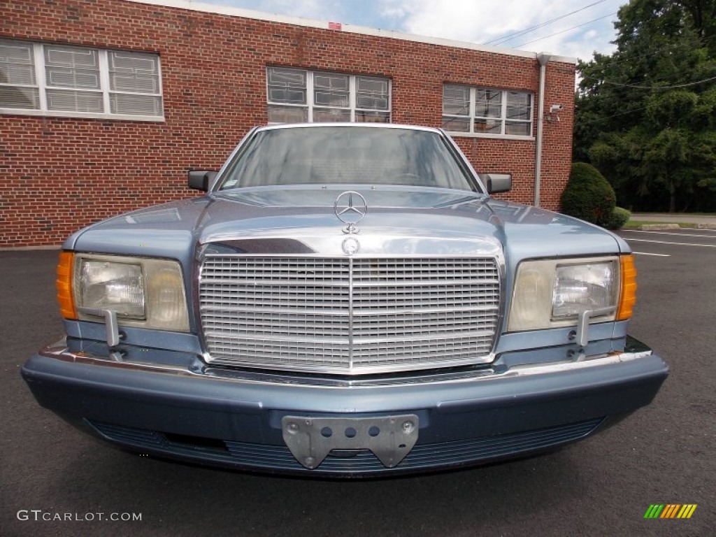 1991 S Class 350 SDL - Ice Blue Metallic / Grey photo #8