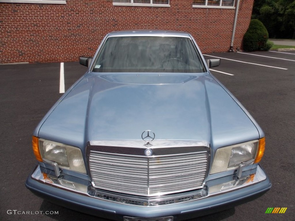 1991 S Class 350 SDL - Ice Blue Metallic / Grey photo #9