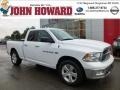 2012 Bright White Dodge Ram 1500 SLT Quad Cab 4x4  photo #1