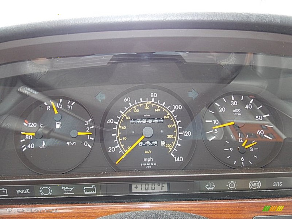 1991 Mercedes-Benz S Class 350 SDL Gauges Photos