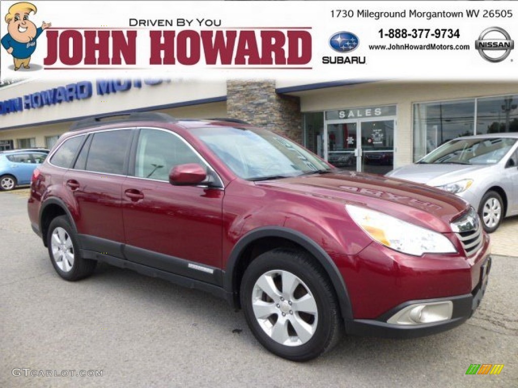 Ruby Red Pearl Subaru Outback