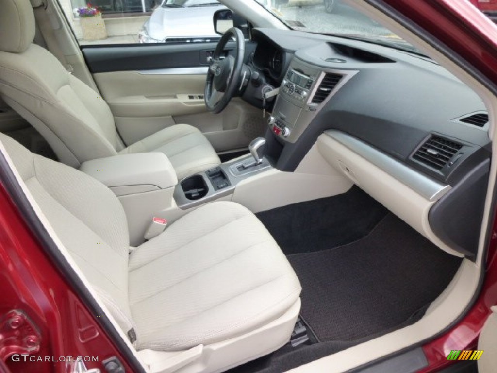2011 Outback 2.5i Premium Wagon - Ruby Red Pearl / Warm Ivory photo #4
