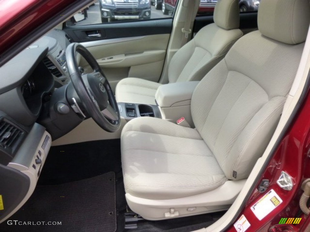 2011 Outback 2.5i Premium Wagon - Ruby Red Pearl / Warm Ivory photo #7