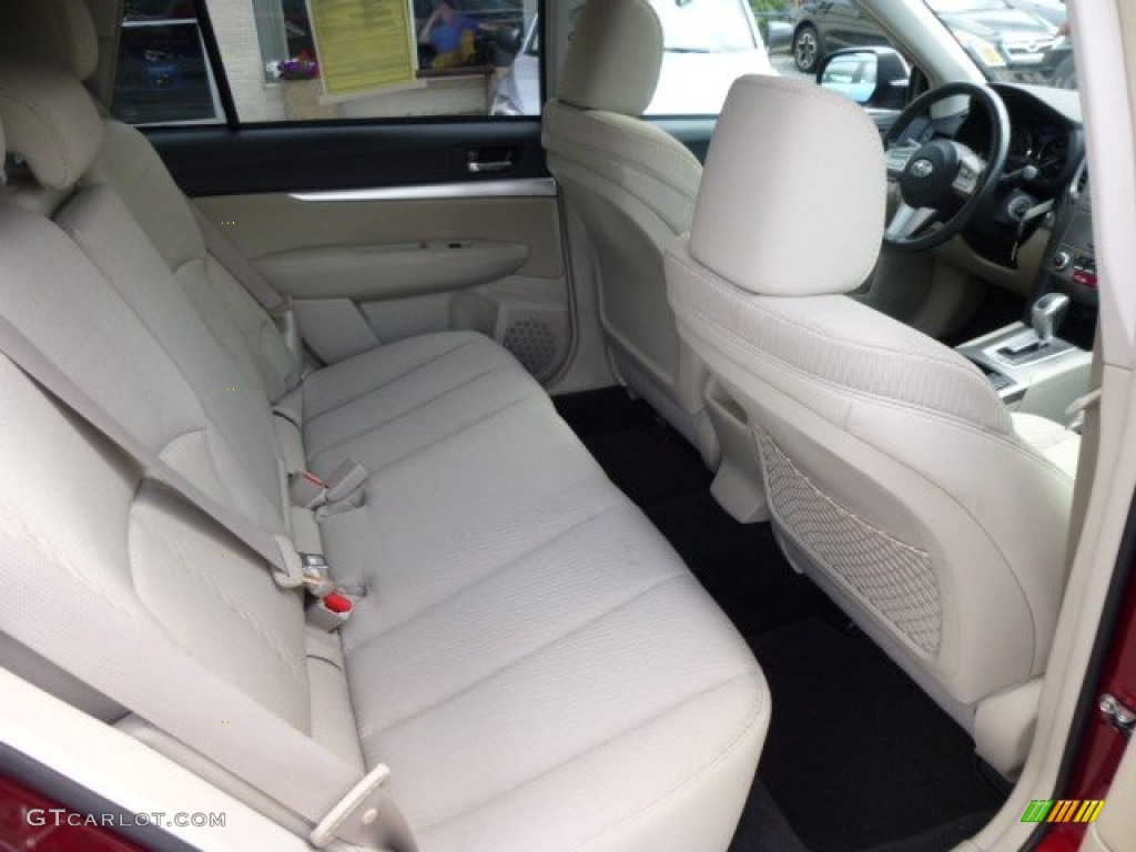 2011 Outback 2.5i Premium Wagon - Ruby Red Pearl / Warm Ivory photo #13