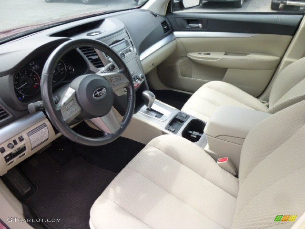 2011 Outback 2.5i Premium Wagon - Ruby Red Pearl / Warm Ivory photo #16