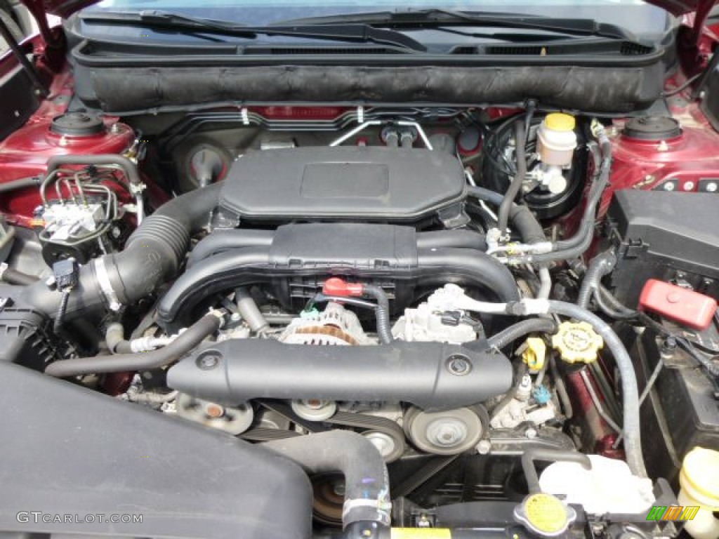 2011 Outback 2.5i Premium Wagon - Ruby Red Pearl / Warm Ivory photo #18