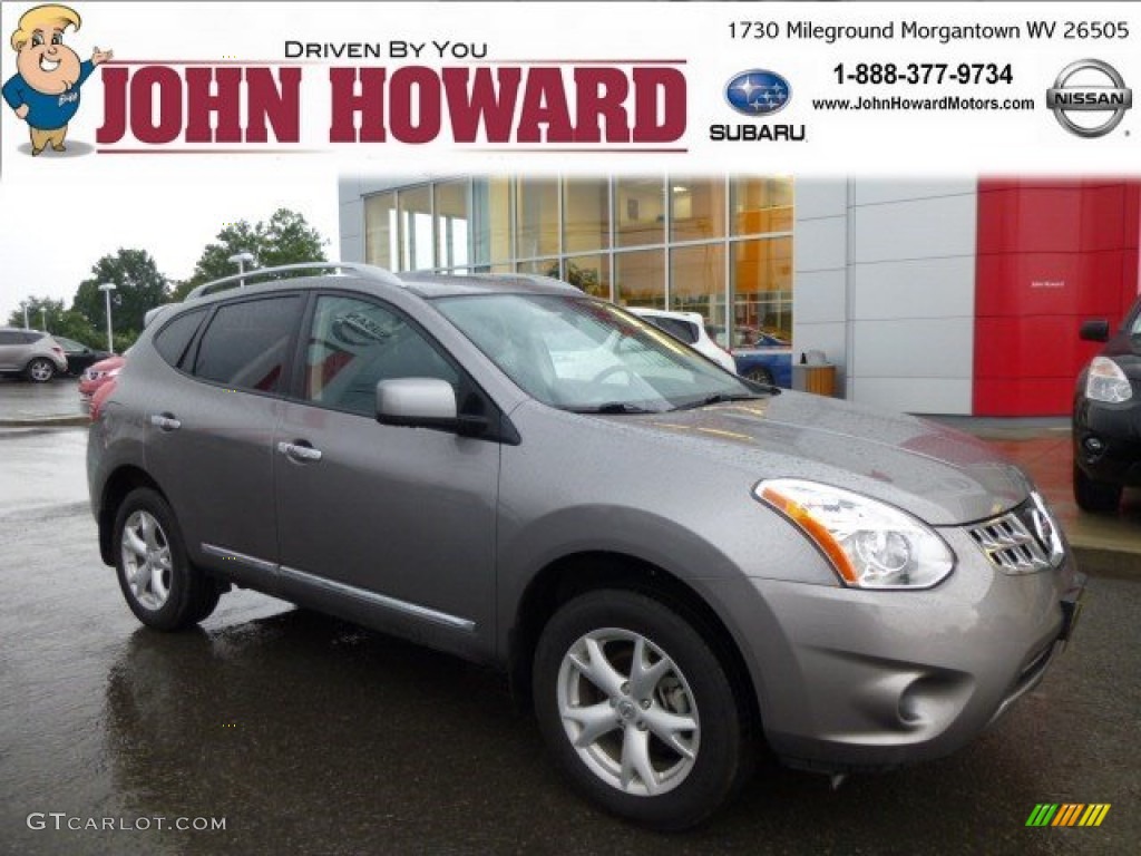 2011 Rogue SV AWD - Platinum Graphite / Black photo #1