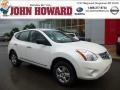 2011 Pearl White Nissan Rogue S AWD  photo #1