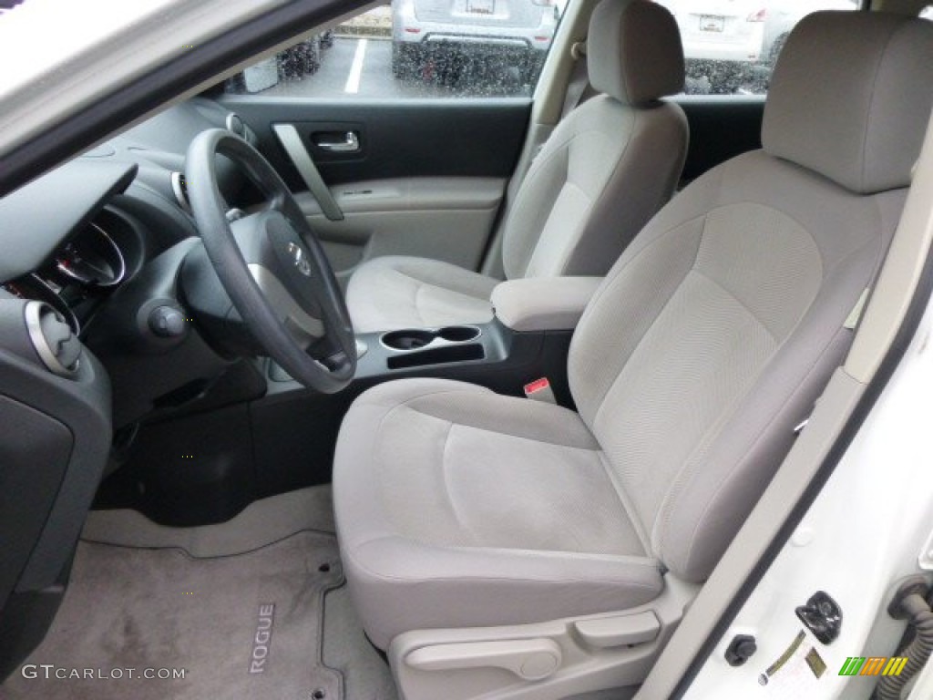2011 Rogue S AWD - Pearl White / Gray photo #7