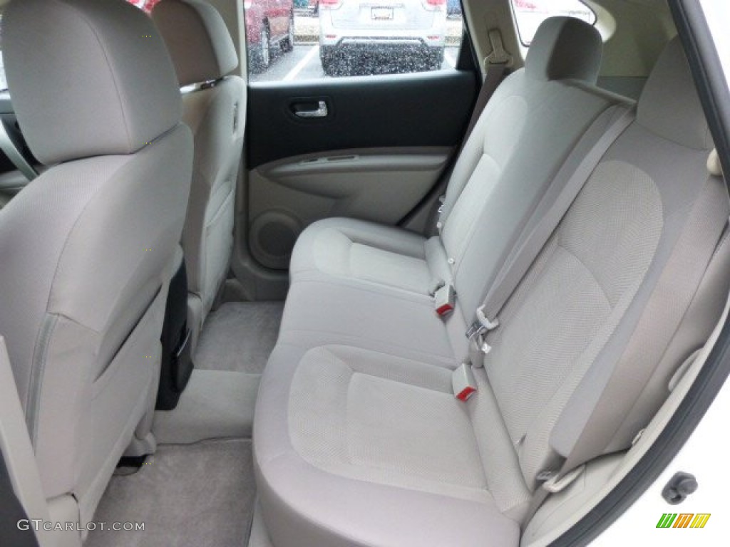 2011 Rogue S AWD - Pearl White / Gray photo #14